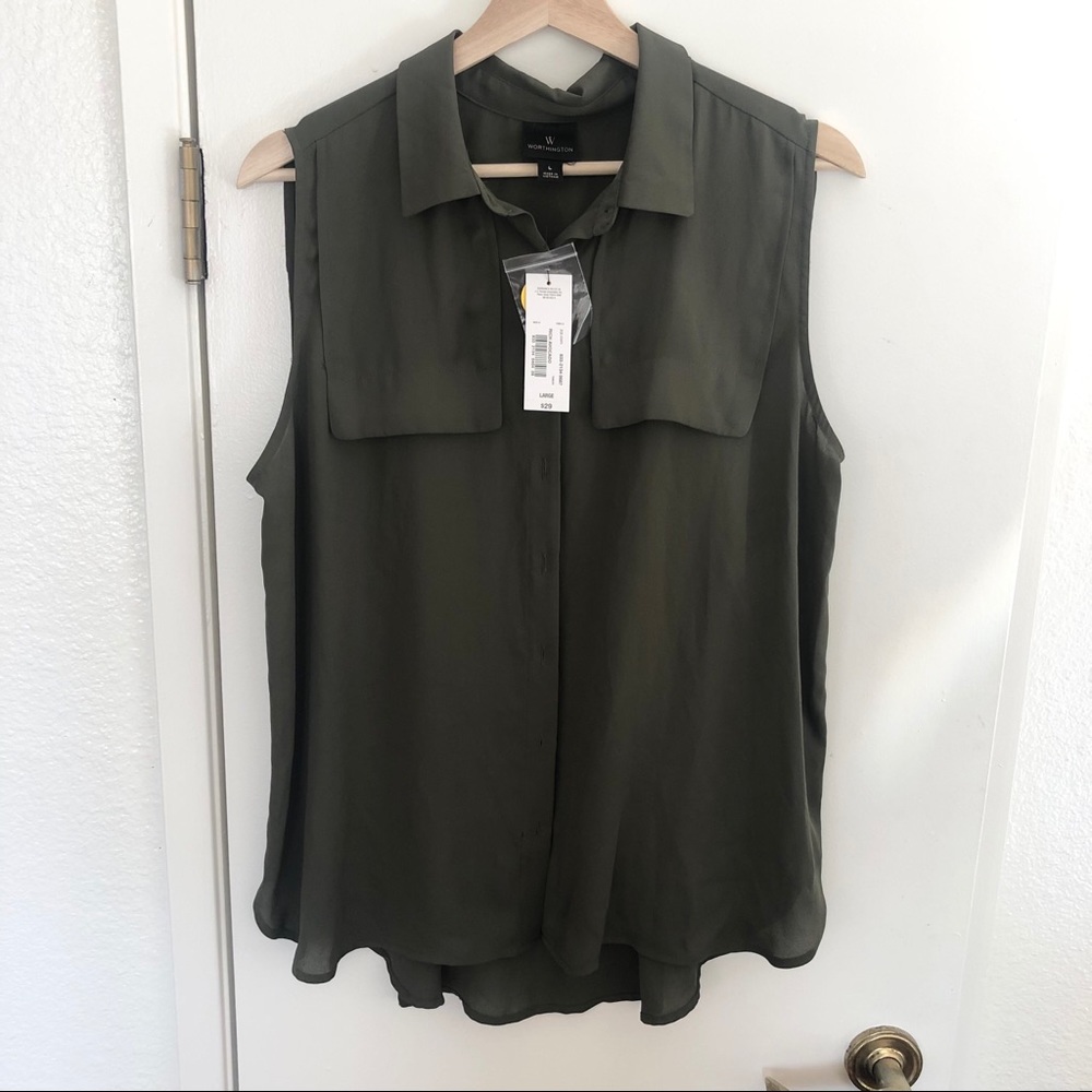 Worthington Sleeveless Blouse